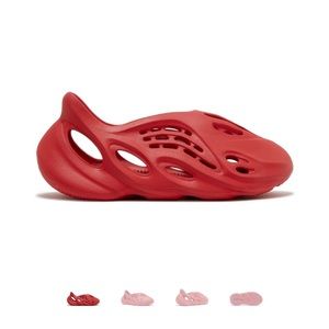 Brand new in box Yeezy foam runners red size 4